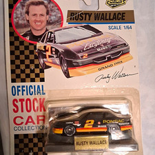 1992 Road Champs Rusty Wallace 2 Pontiac Grand Prix 1:64 Scale Diecast