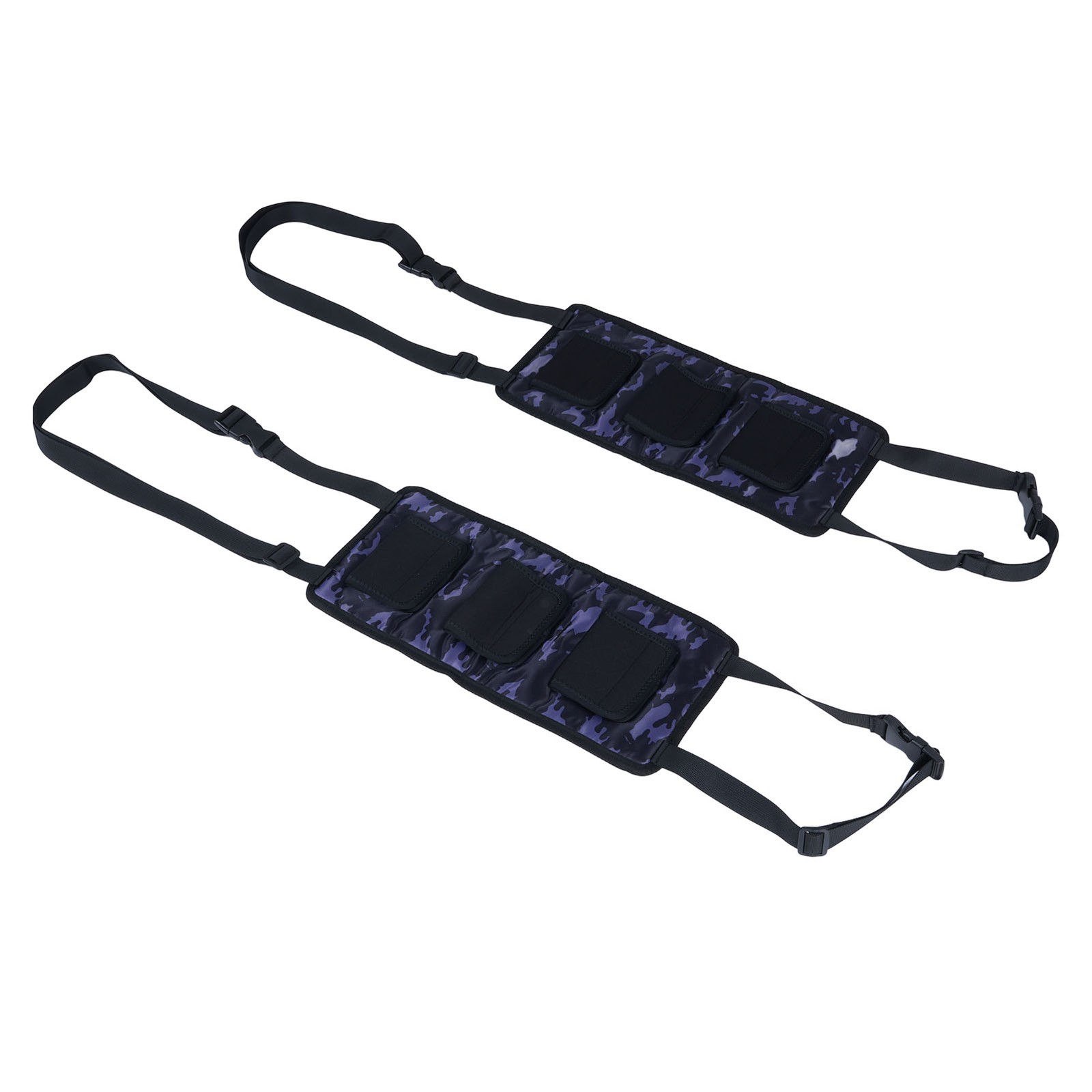 2PCS Car Fishing Rod Carriers Diving Material Storage Straps Backseat Pole Organ