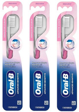 Oral-B Advanced Sensitive Clean EXTRA SOFT Toothbrush, Assorted Color-Pack of 3