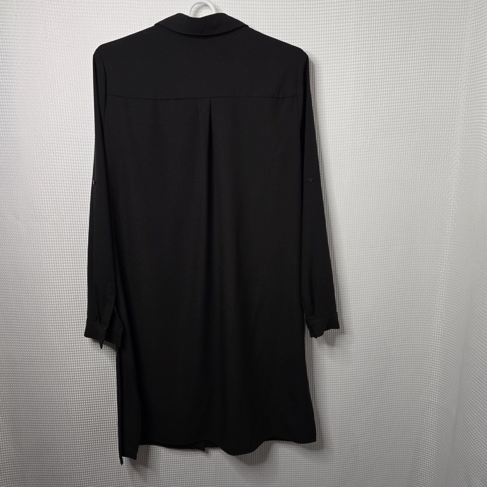 Grace Elements Black Button Front Shirt Dress Wom… - image 2