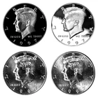 1997 P D S S Kennedy Half Dollar Year set Silver & Clad Proof & BU In Cello