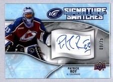 Patrick Roy 2018-19 UD Ice Signature Swatches Auto Jersey /25 #SW-PR Colorado