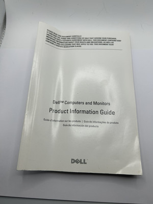 2008 DELL COMPUTERS & MONITORS PRODUCT INFORMATION GUIDE