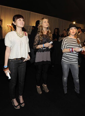 Agnes Monica Savannah Outen at Ubisoft's Just Dance 2 at the Amer- 2010 Photo 2