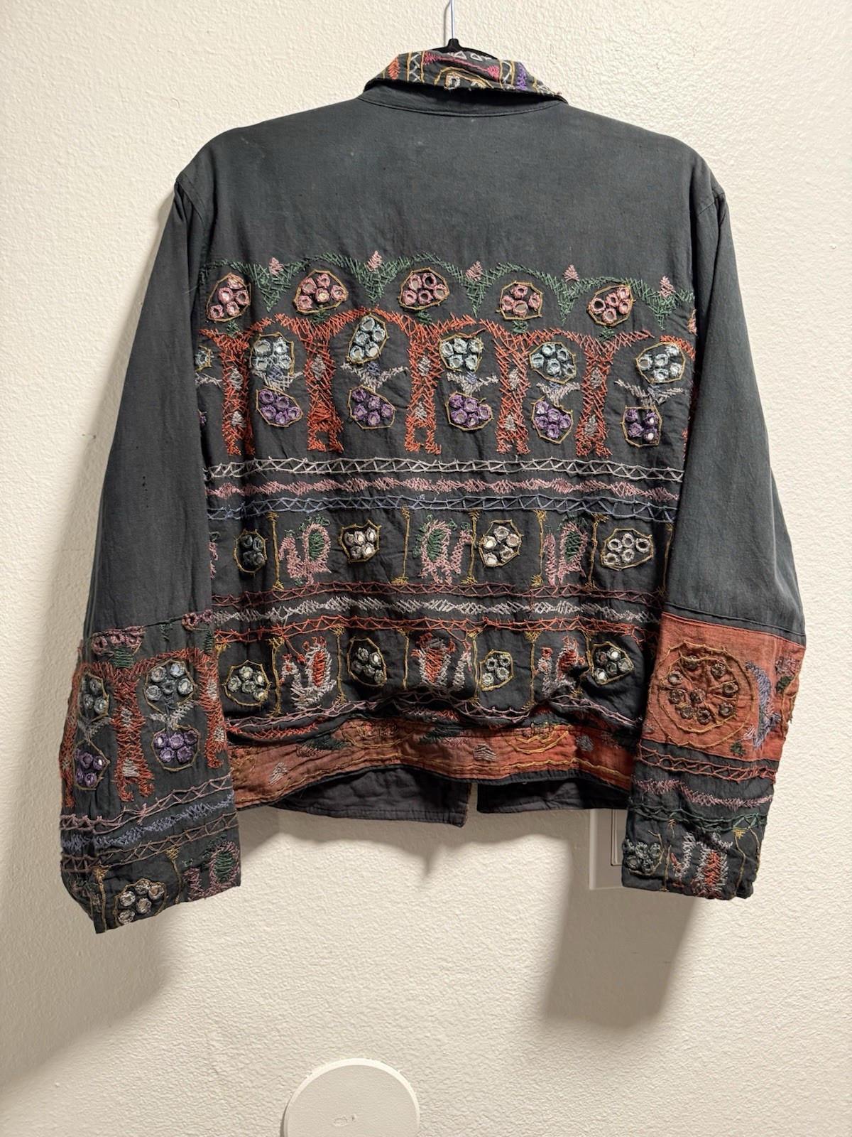 Sacred Threads Multicolor Embroidered Grey Jacket… - image 2