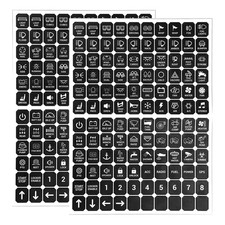 240pcs Car Switch Panel Sticker Auto Label Decal Kit 2 Pack 2 Pack