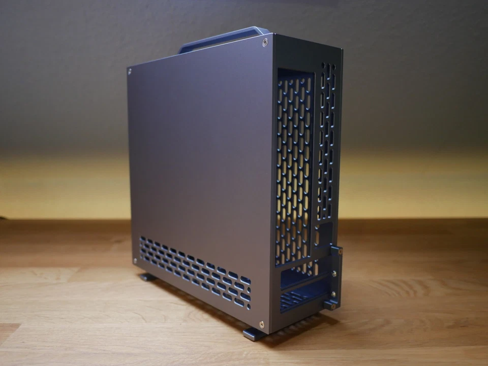 LZMod A24-V5 Mini ITX PC Case SFFPC Gray Aluminum - Image 2 of 4