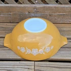 Vintage Pyrex Cinderella Butterfly Gold 4-Qt Large Mixing Bowl 444 CLEAN