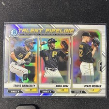 Topps 2021 Bowman Chrome - Talent Pipeline #TP-PIT Swaggerty Cruz Weiman