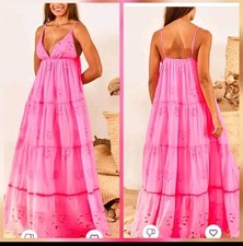 Small Farm Rio Pink Neon Maxidress *read
