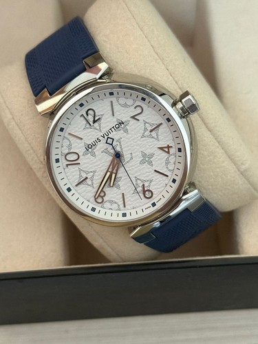 WATCH LOUIS VUITTON TAMBOUR REF. QA114 FOR MENS STAINLESS STEEL