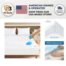 Twin XL Mattress Pad Cover - Ultra Soft, Waterproof Noiseless Fitted Design