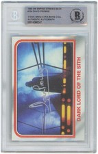 David Prowse Star Wars Signed 1980 Topps Signature #104 BAS Card - Steve Grad