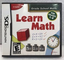 Learn Math: Grade School Math - Nintendo DS - Manual Case Complete In Box CIB -