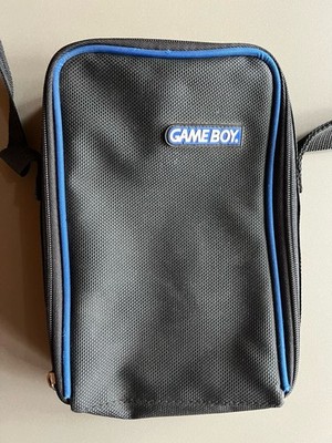 Official Nintendo Game Boy Advance Carrying Case With Strap Vintage Black Blue