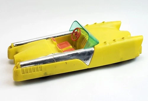 Vintage 1950's MATTEL Friction Model Futuristic Yellow Dream Car - Working