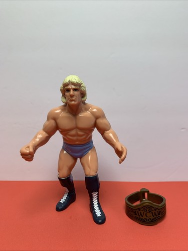 1990 WCW Galoob Wrestling Figure Ric Flair with Or...