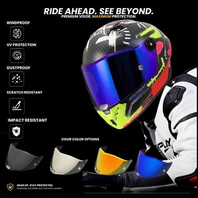 Replacement For LS2 FF805 Thunder / Thunder Carbon Helmet Visor Tinted UV