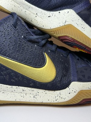 Nike Kyrie 3 Obsidian Navy Blue Men's Basketball Shoes Size 10.5