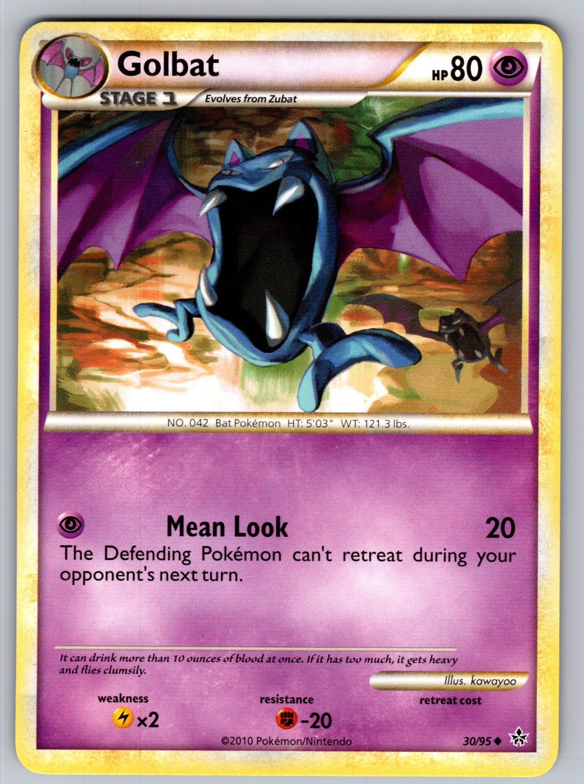Golbat Uncommon Unleashed 30/95 LP