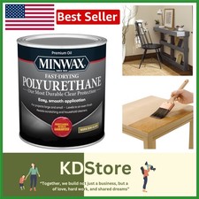 Fast Drying Oil-Based Polyurethane Finish   Semi-Gloss, 1 Quart