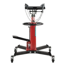 1660 LBS 2 Stage Red Hydraulic Transmission Jack & 360°Swivel Wheels Lift Hoist