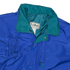 Vintage LL Bean Jacket Mens XL Tall Blue Full...