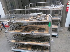 LOT OF 1000 LBS CNC LINEAR RAILS AND BEARINGS T204793