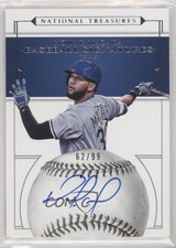 2016 Panini National Treasures Baseball Signatures 62/99 Nomar Mazara Auto 0c6