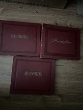 Vintage 45 RPM Vinyl Record Storage Book/Albums Set of 3