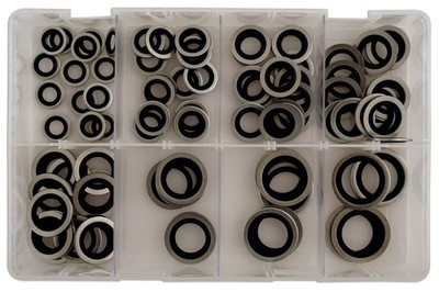 Connect Assortierte Metrische Bonded Seal Unterlegscheiben (Dowty) 90Stk 31873