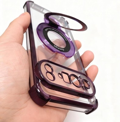 Case for Google Pixel 10 pro Silicone Softcase Protective with Ring Stand Clear