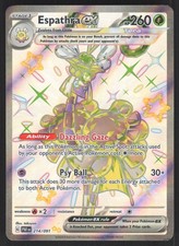 Espathra ex - Holo 214/091 LP SV: Carta Pokemon Destino Paldeo