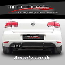VW Golf 6 Heckschürze Heckansatz Diffusor Ansatz Heck hinten GTI R