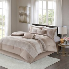 Madison Park Ava 7 Piece Chenille Jacquard Comforter Set