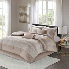 Madison Park Ava 7 Piece Chenille Jacquard Comforter Set