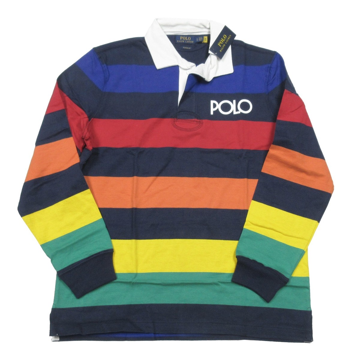 Polo Ralph Lauren Men's Multi Bold Stripe Classic Fit Rugby Polo