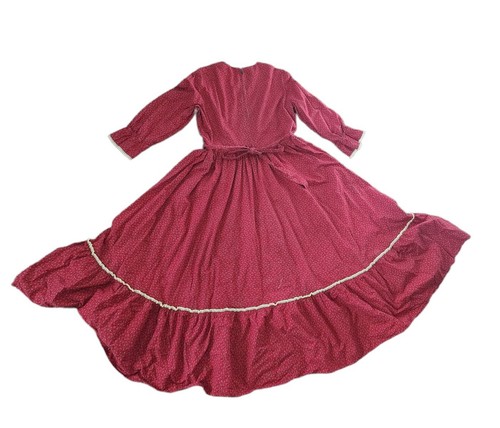 Vintage 70s Prairie Calico Full Skirt Boho maxi Dress W27", $85 - Photo 2