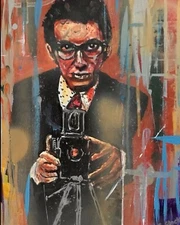 Elvis Costello Painting Print
