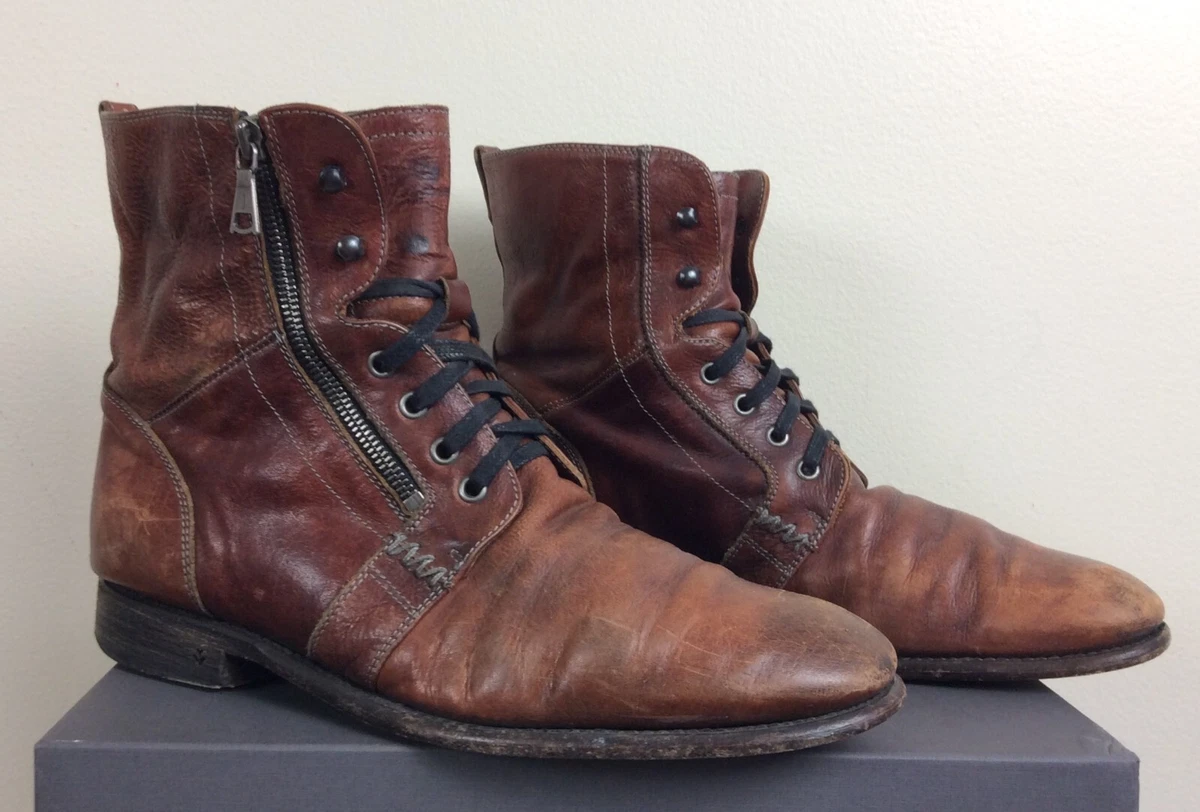John Varvatos Collection Ago Side Zip Boots 698