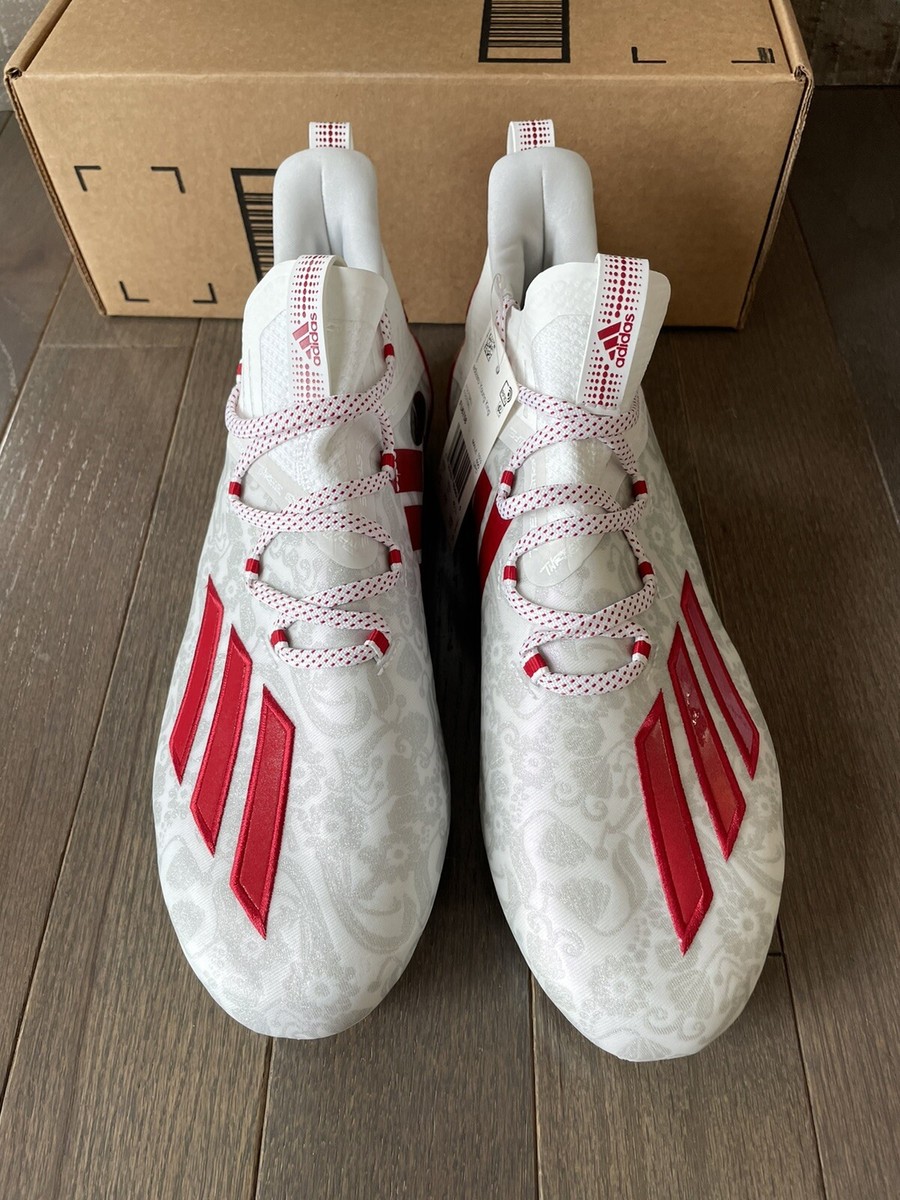Adidas Adizero Reign Young King Football Cleats Floral Red White