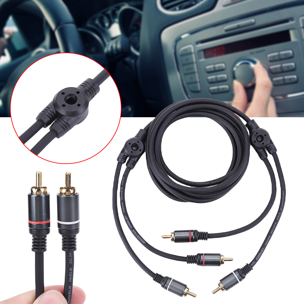 Car Audio Signal Cable Pure Copper Head Power Amplifier PVC Line (3