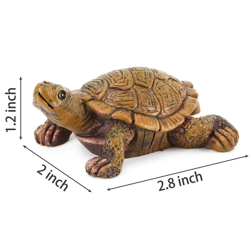 Garden Resin Turtle Statue Outdoor Sculpture Ornament Home Lawn Patio Yard Decor - Image 2 of 4
