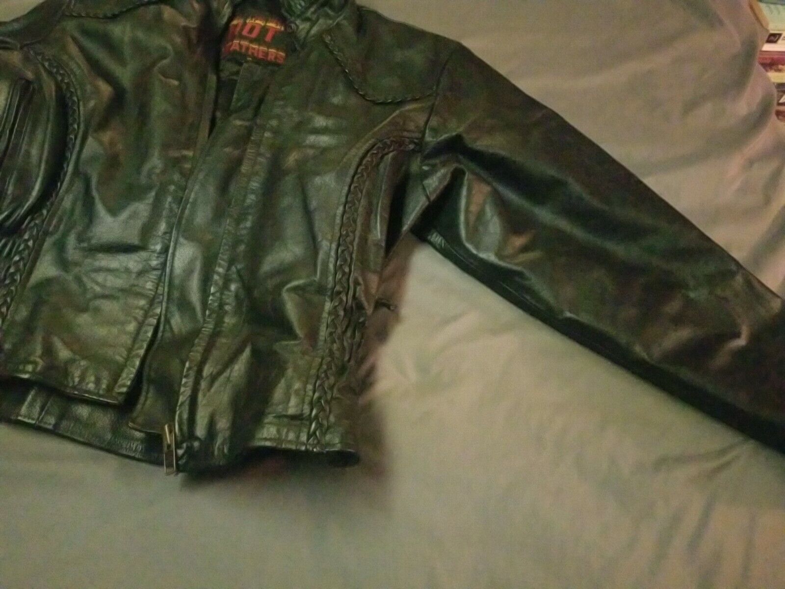 Leather Jacket Female Medium 100 Percent - image 4
