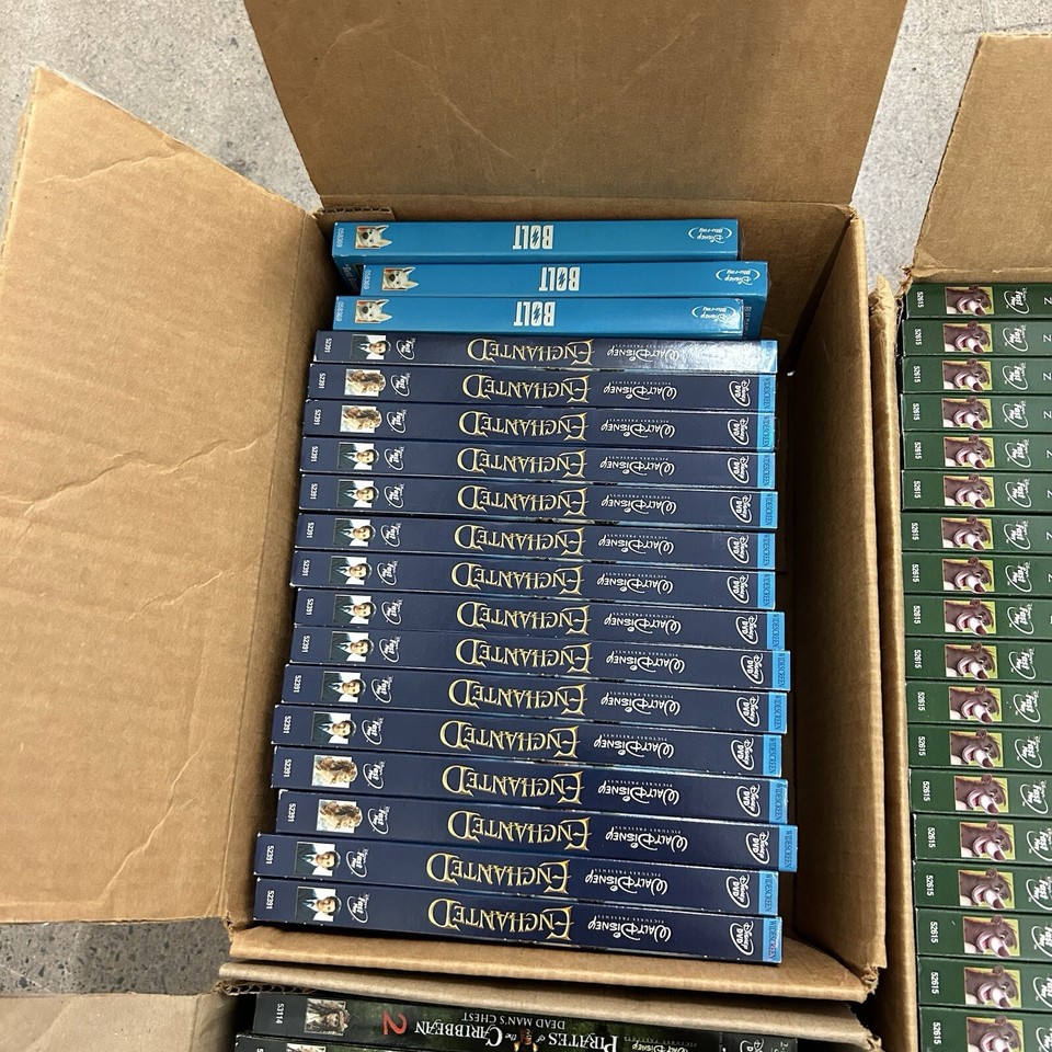 HUGE Lot Of 102 Disney Classic DVDs & Blu Ray Movies All Sealed With