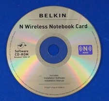                Belkin N Wireless Notebook Card Software CD-ROM
