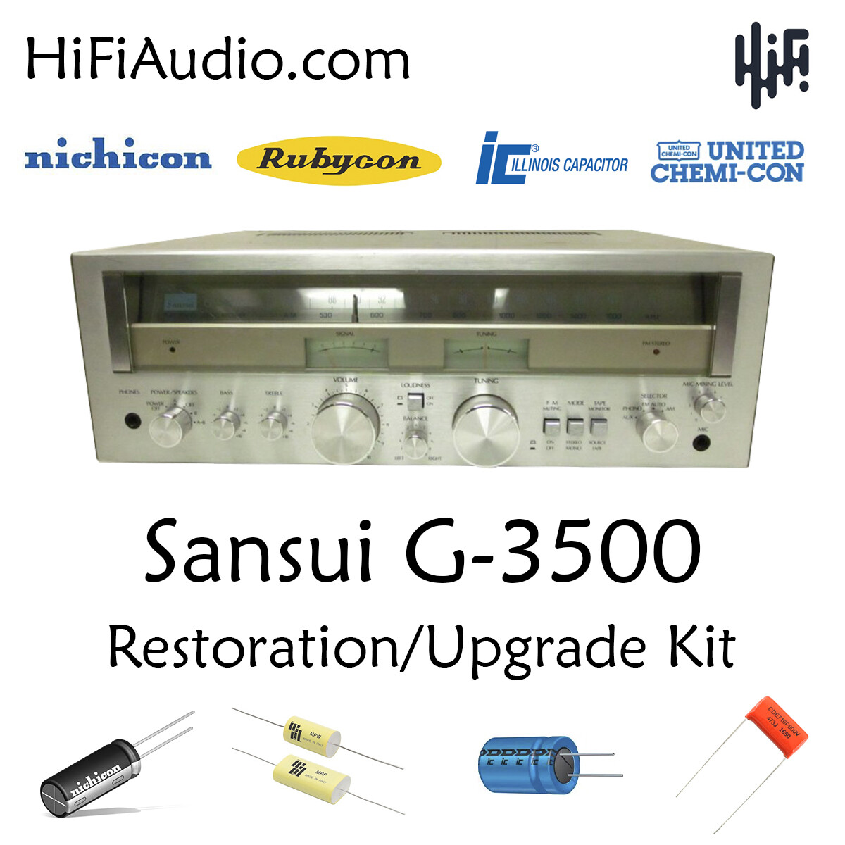 Sansui G 3500 vintage audio equipment - eBay listing photo 3