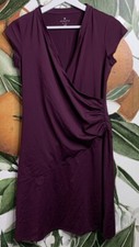 Athleta XSP Purple Wrap Dress Style 409103