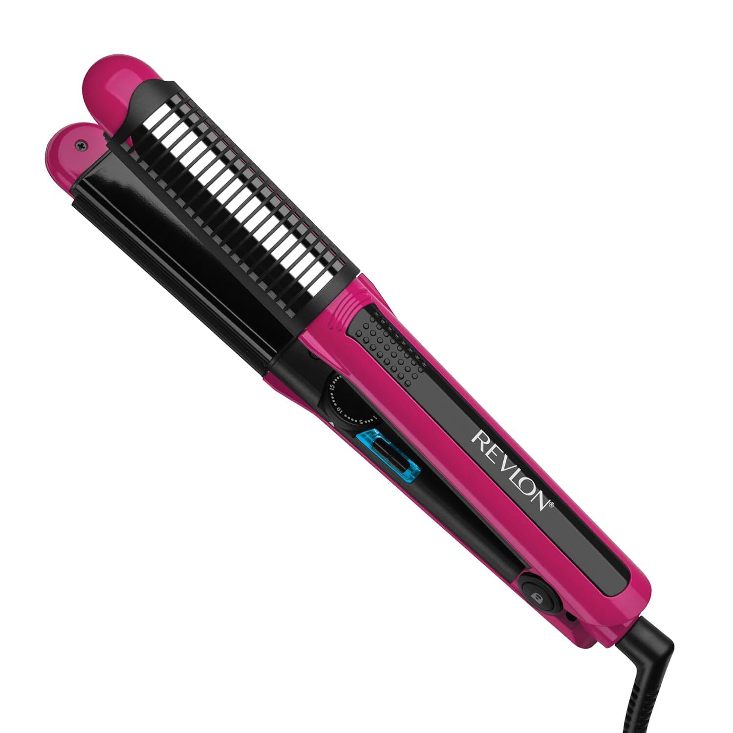 Ceramic Flat Iron for Smooth Hair, Curls, Waves, and Moisture Restoration-image
