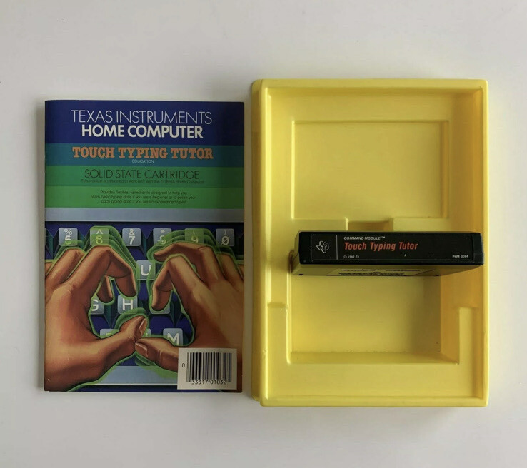 Texas Instruments Touch Typing Tutor Video Game With Manual. UNTESTED ...